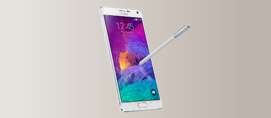 Samsung Galaxy Note 4 in white